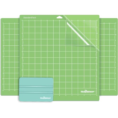 TECKWRAP StandardGrip Green Cutting Mat 12"x12" 3 Pack