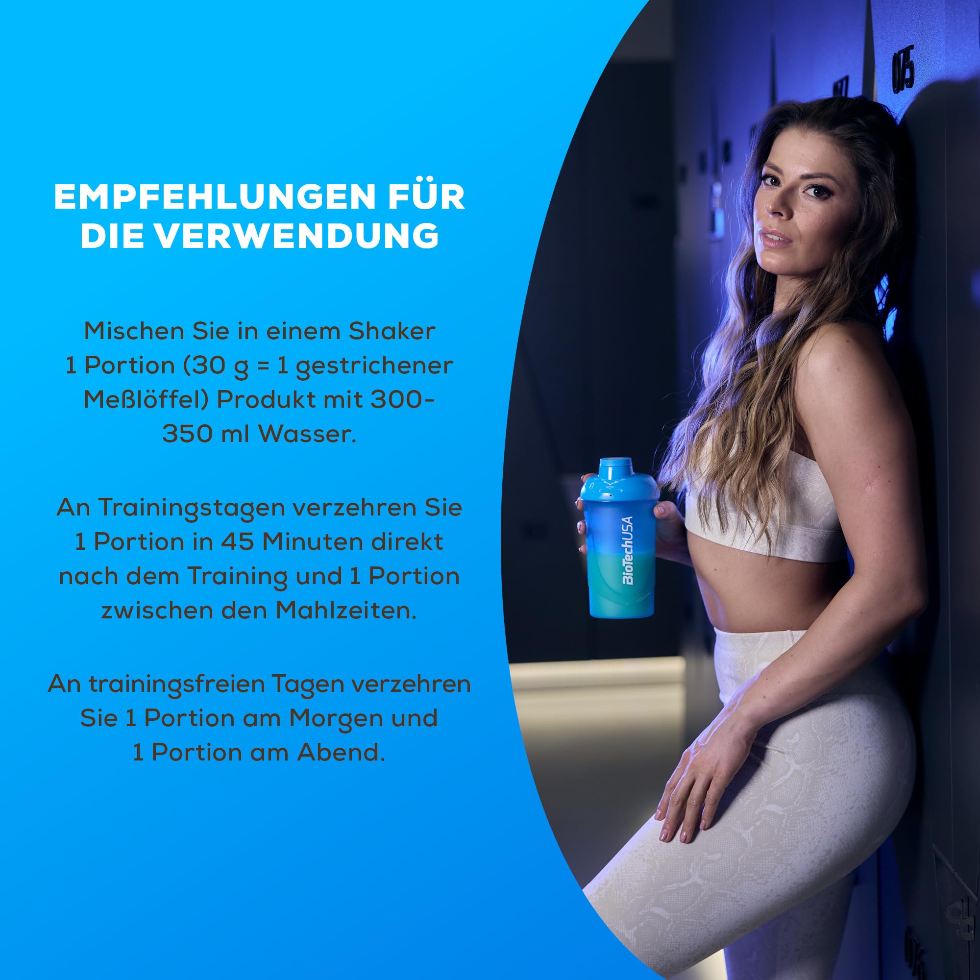 BioTechUSA Protein Power | Hoher Proteingehalt, zuckerfrei, laktosefrei, glutenfrei | mit zugesetztem Kreatin, 4 kg, Vanille