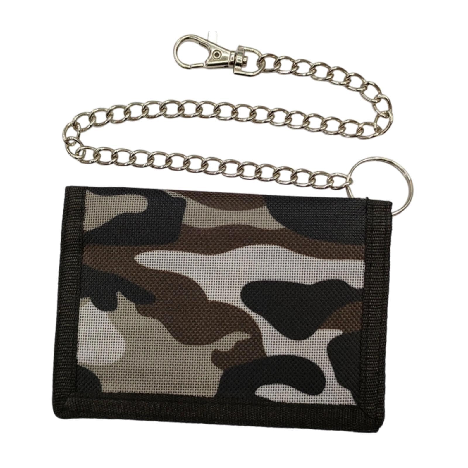 Trifold Outdoor Sports Wallet Card Holder with Zipper for Children Men Teens Gray-image-24