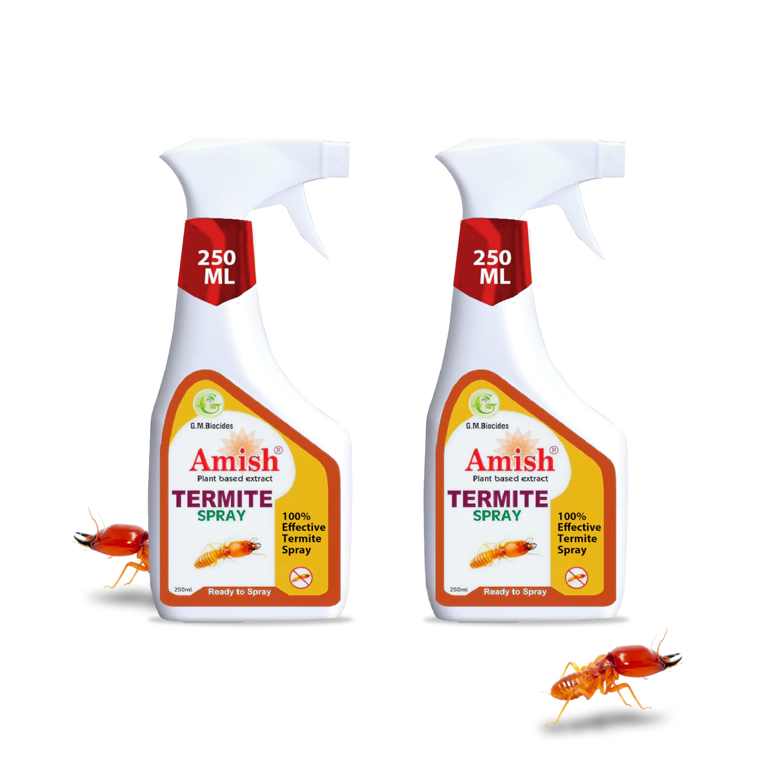 Amish Herbal Termite Spray 250 ml Pack Of 2 |10Minutes Result Guaranty|Removes Entire Termite colony|Powerful 100% Organic No Chemical Termite Repellent Spray forControl Wood Protection Instant Action (B0BSTYJ8TJ) Amazon Price History, Amazon Price Tracker