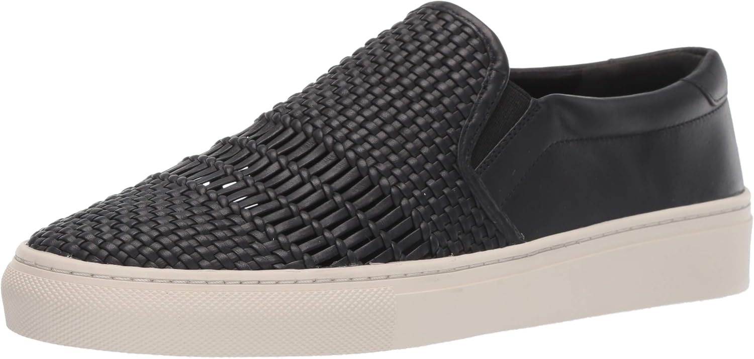 Via Spiga Women's SARA Sneaker, Black, 9.5 M US