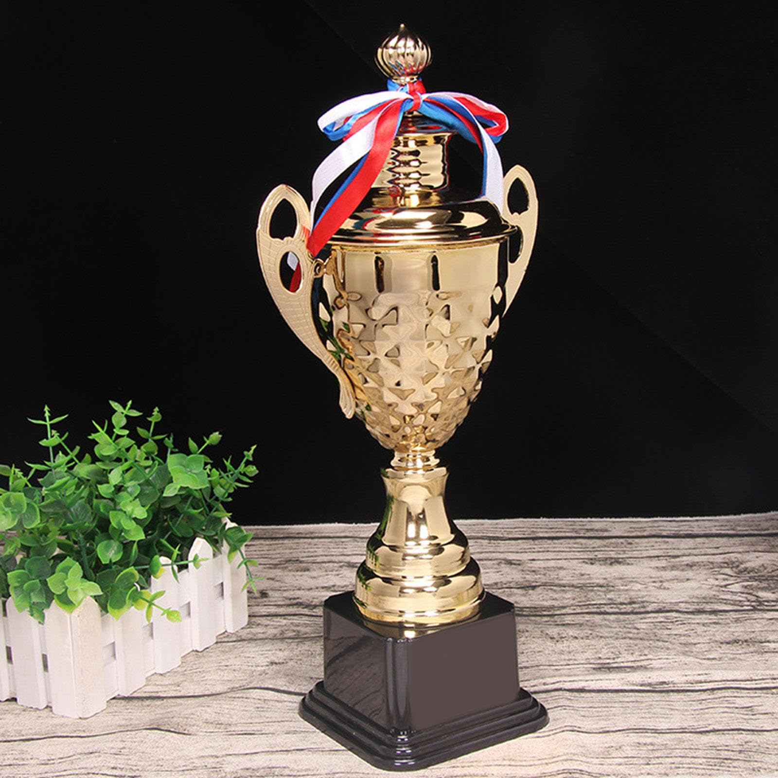 Award Trophy Auszeichnung Siegerpokal Ehrenpreis Metall mit Stabilem Sockel für Turniere Schulpreise Preisverleihungen Kinderpartys Geeignet