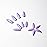 KXAMELIE Floral French Tip Press on Nails Long Square Shape Glue on Nails Glitter Sequins Full Cover Fake Nails with Designs for Women Girls DIY Nail Art 24PCS