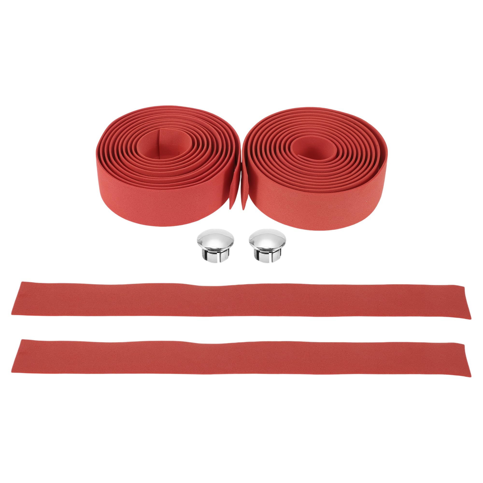 TUCKBOLD Bike Handlebar Tape Non-Slip | Bicycle Handlebar Grip Tape Red 1 Pair