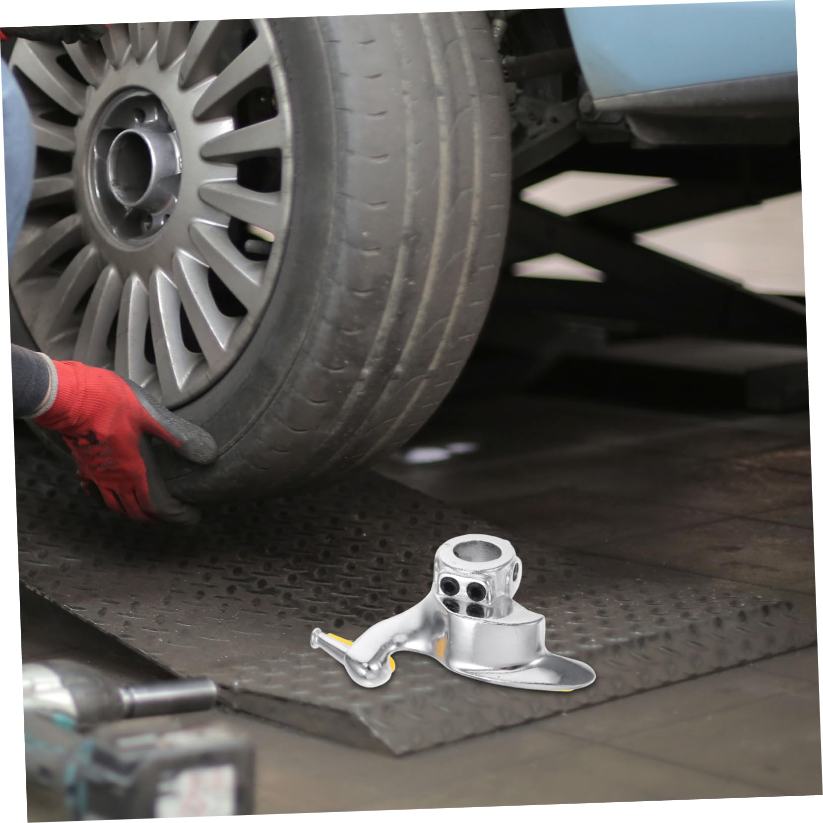 Abaodam Attrezzo per Smontagomme Manuale in Acciaio Fuso Testa Sagomata per Cambio Pneumatici Utensile per Smontaggio Ruote Veicoli Accessorio per Pneumatici