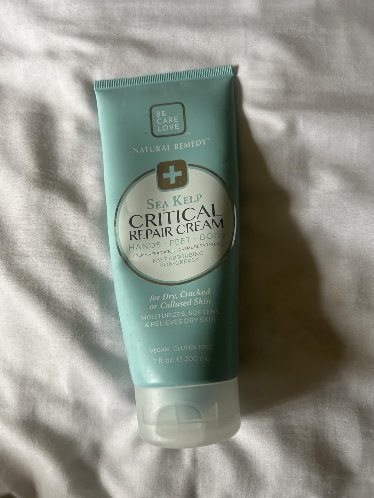 BCL Spa Critical Repair Cream with Organic Arnica Flower + Sea Kelp, intensely hydrating Argan Oil + Shea Butter to soothe + soften skin. 7 Fl Oz