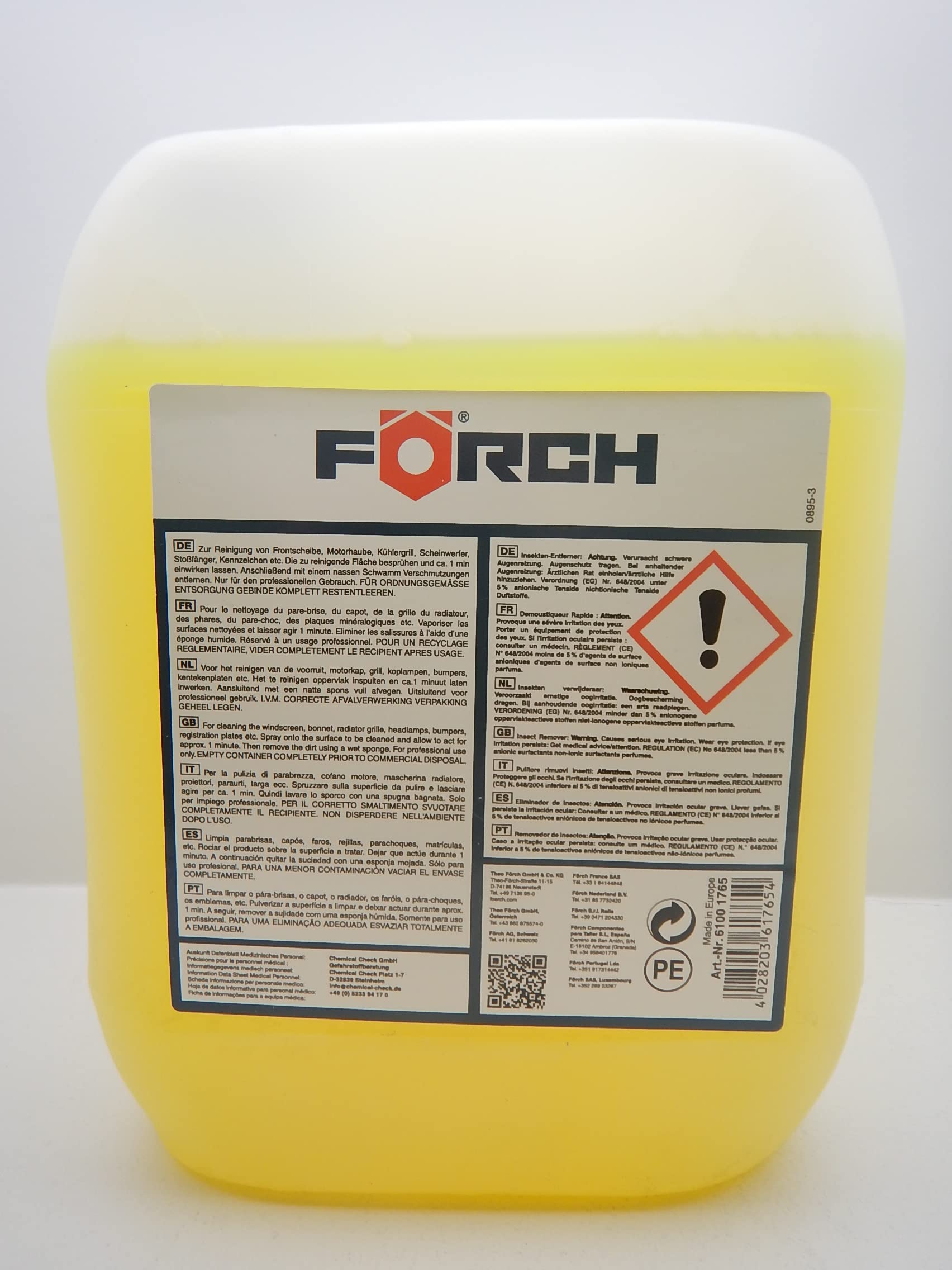 Förch INSEKTENENTFERNER Insekten Reiniger R565 5000ML KANISTER (4)