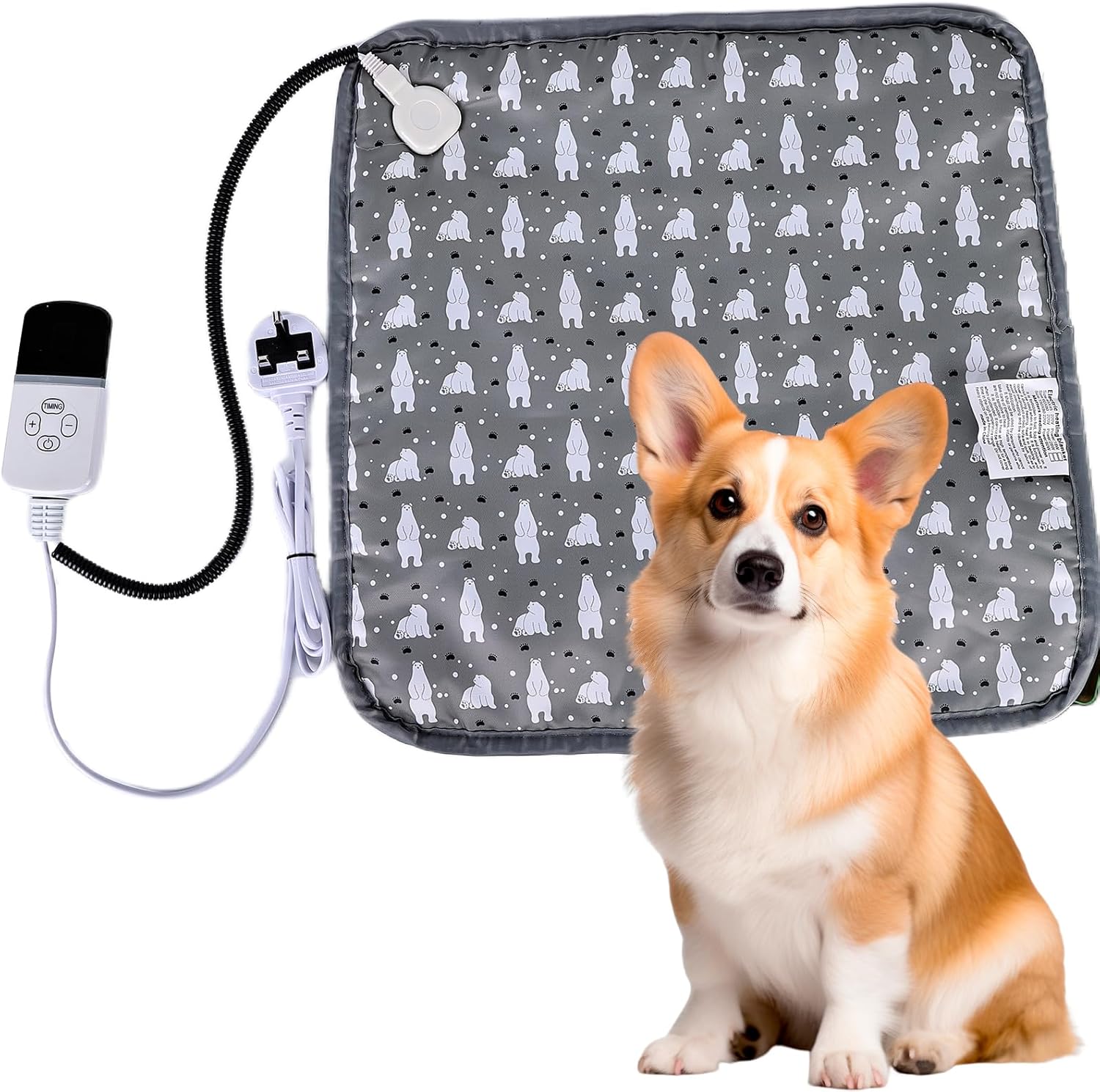 Rhitchy Pet Heating Pad 45 x 45cm Heated Cat Blanket Puppy Heat Pad