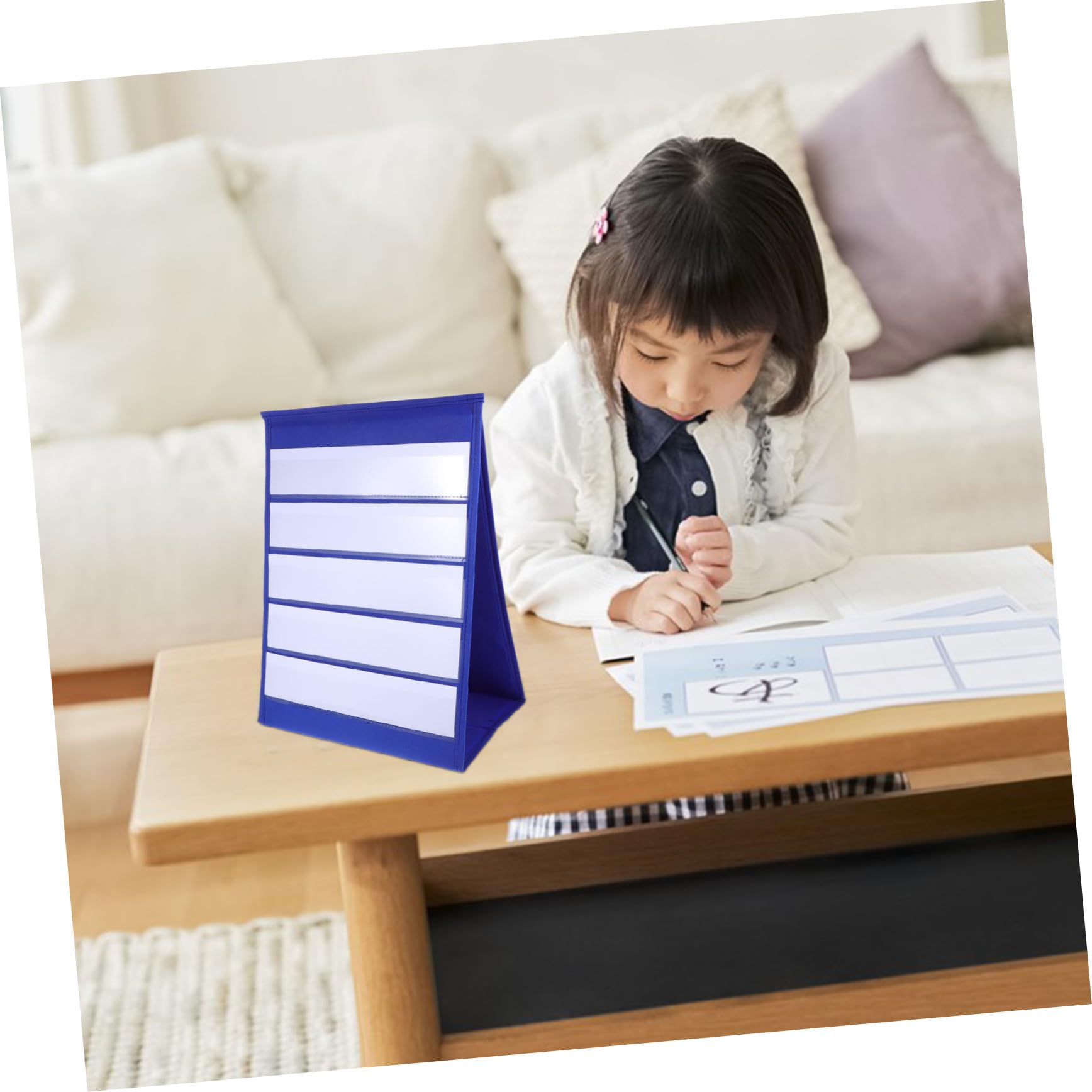SHINEOFI 3st Memo Tischkalender Mini-taschenkarte Stativtaschenkarte Selbststehendes Diagramm Büro Gefälligkeiten Leeres Taschendiagramm Doppelseitige Taschenkarte Taschenkalender