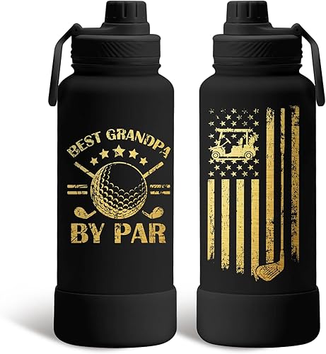 Miniatura 27 de Regalos de gatos para los amantes de los gatos, botella de agua aislada de 34 onzas, botella deportiva de acero inoxidable con tapa de boquilla, sin