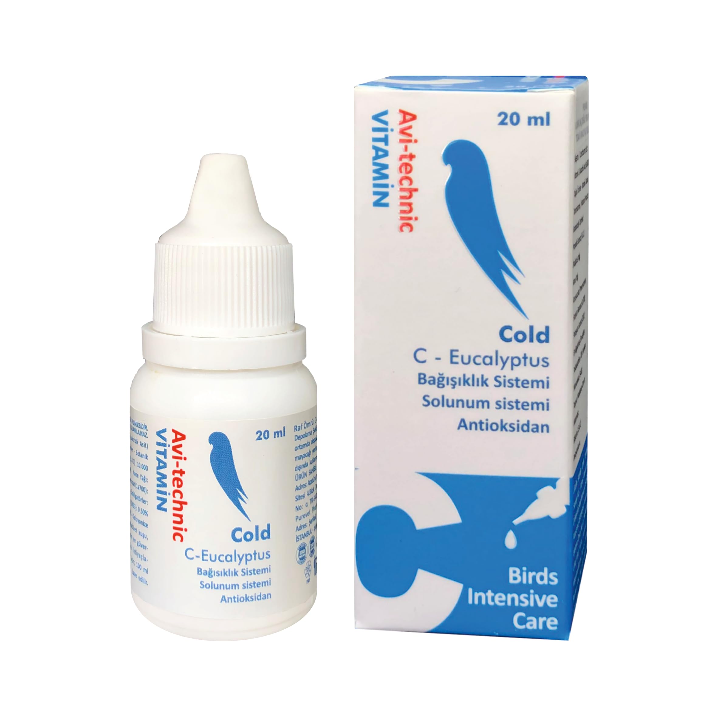 Avi-Technic Kuşlar İçin Vitamin C Cold (Solunum Sistemi Antioksid) 20ml