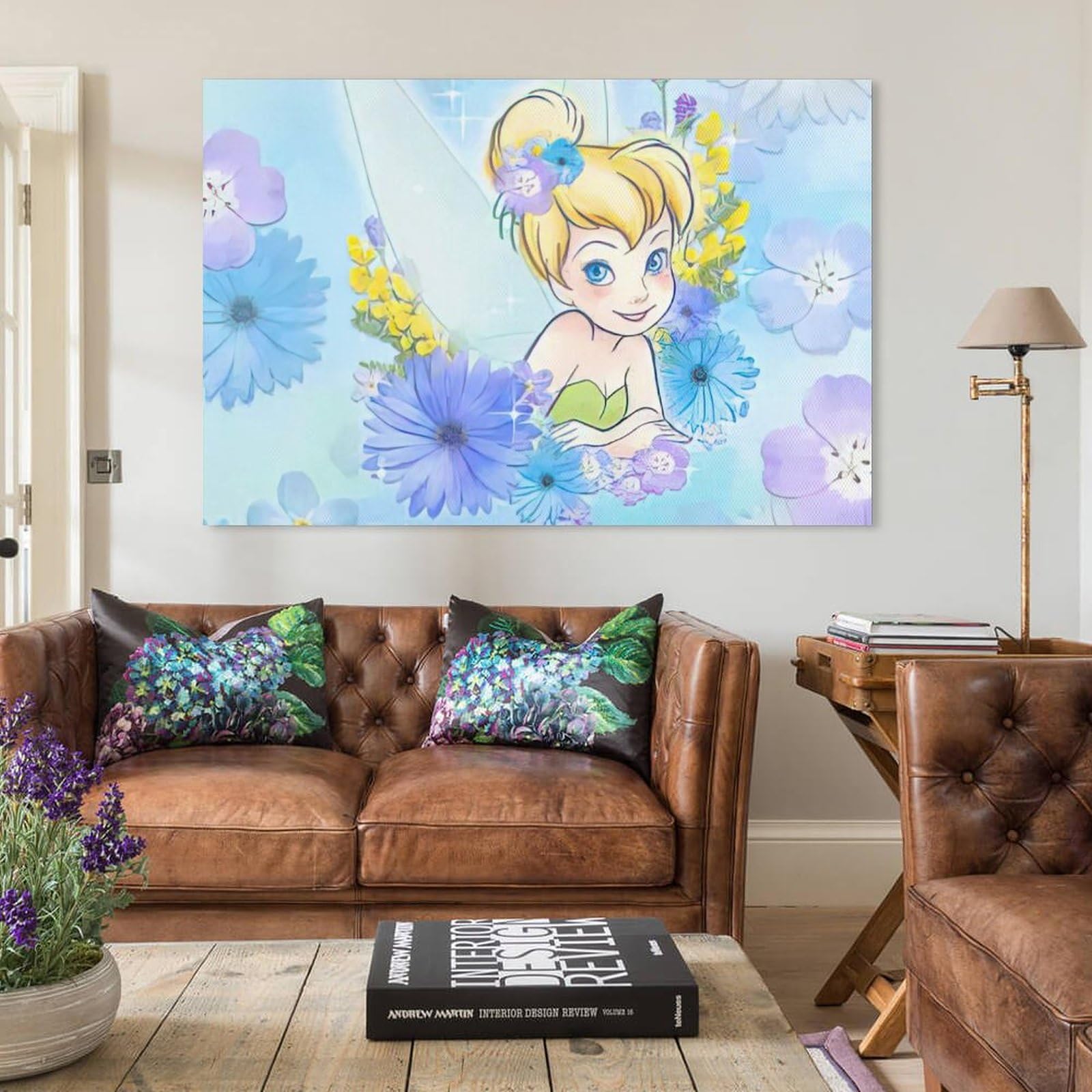 Amazon.co.jp: ティンカーベル 壁画 キャンバス絵画 アートパネル 現代 