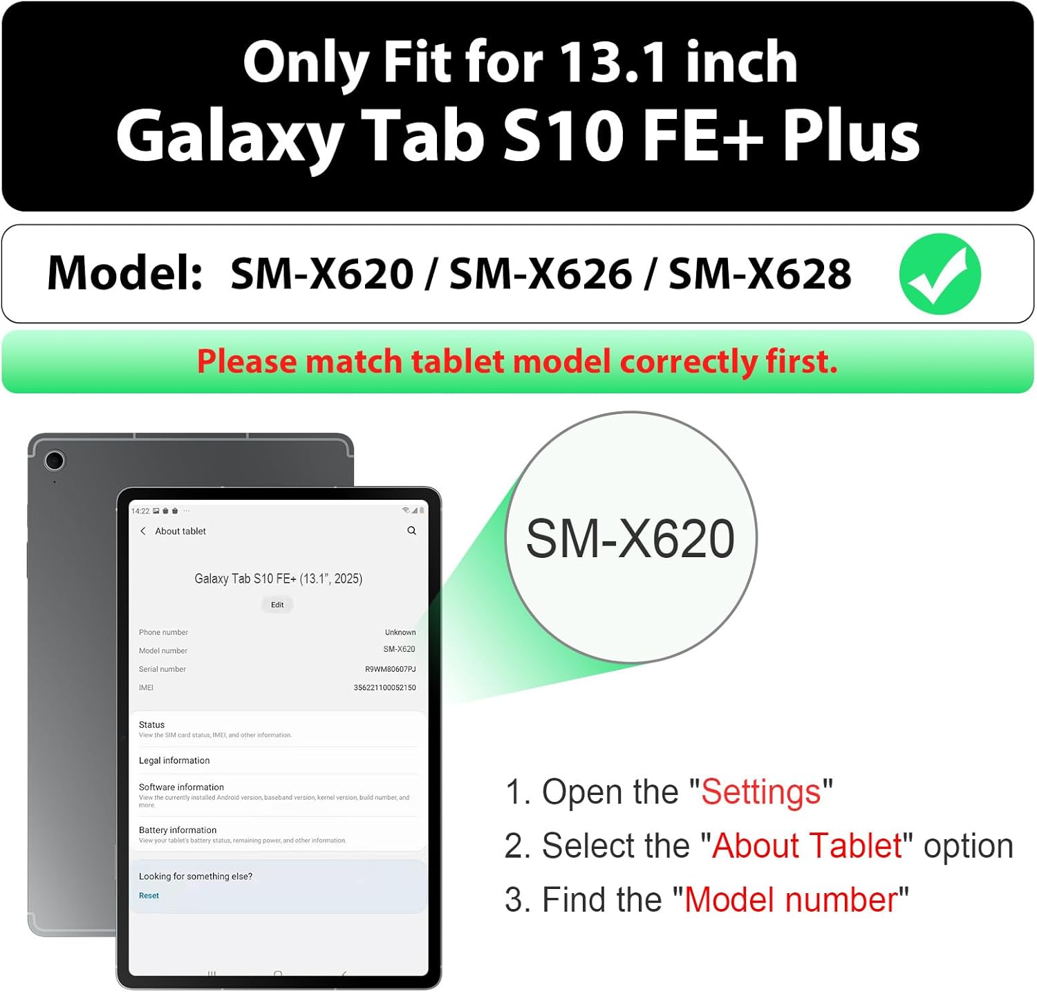 SEYMAC Case for Samsung Galaxy Tab S10 FE / S10 FE Plus 5G 13.1″ 2025, Heavy Duty Full-Body Shockproof Protective Case with Screen Protector, Stand, Hand/Shoulder Strap and Pen Holder, Dark Blue