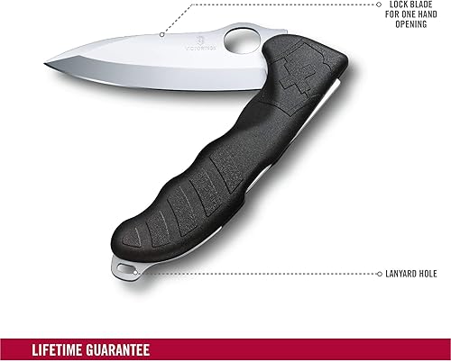 Miniatura 3 de Victorinox 0.9411.M3 Hunter Pro M Negro con bolsa 5.354 in La herramienta de vestir para vestir juego en sus expediciones de caza en negro 5.4