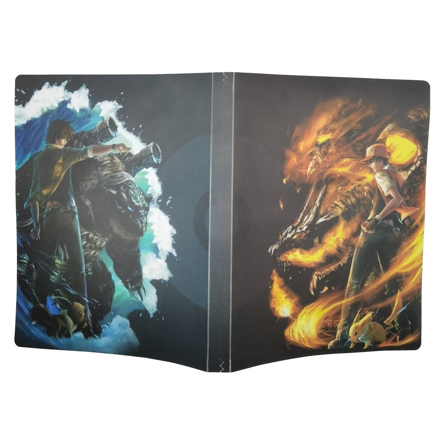 SKEIDO 112cards pikachu Pokemon collection cards Album Book Top loaded card storage album card sort book organizer pouches for Pokemon cards