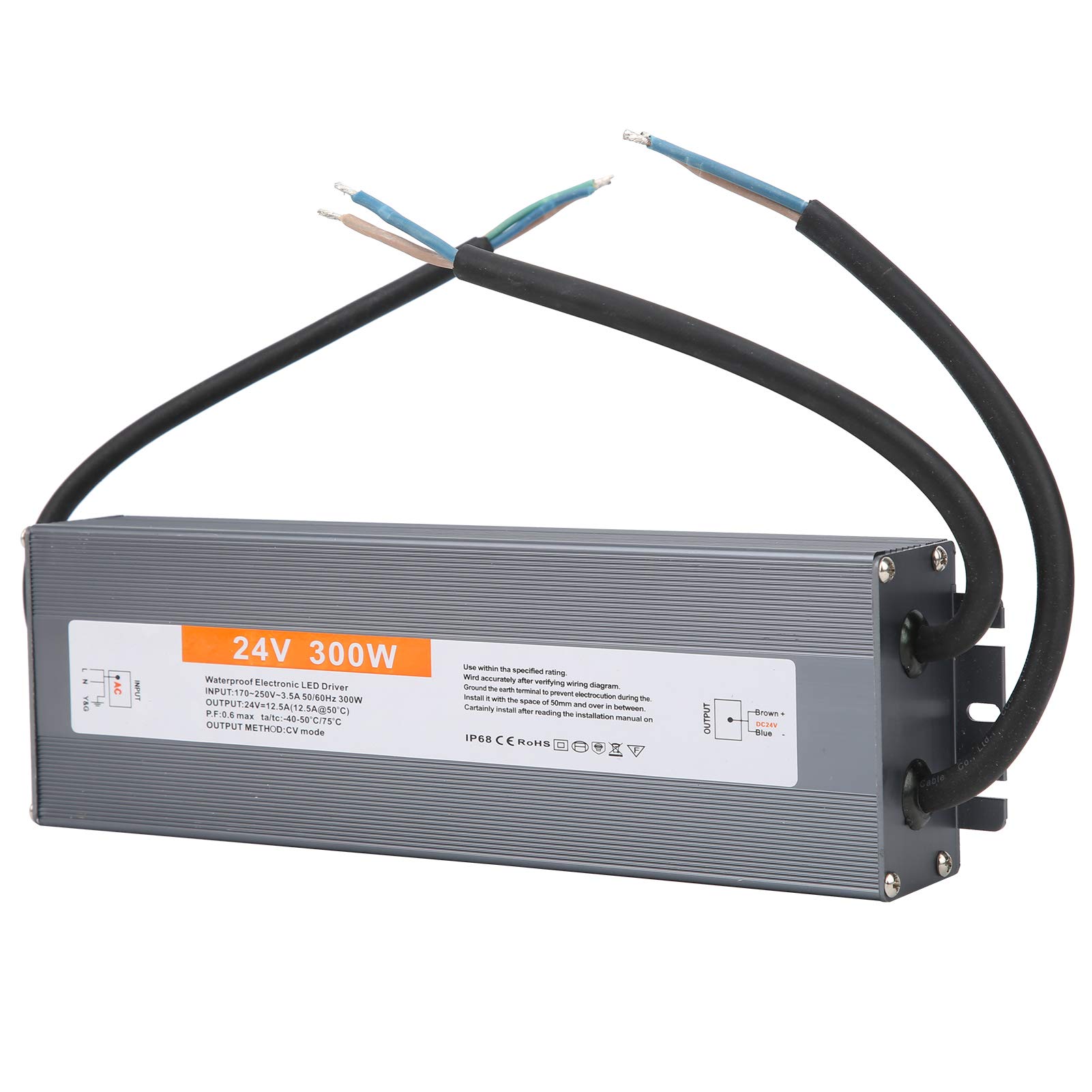 GLP | LED Voeding | 220 Volt | 24 Volt | 300 Watt | Waterdicht IP66 Glg 300 24 Met Pfc