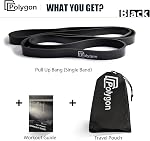 Polygon Pull Up Assist Resistance Exercise Bands, Heavy Duty Assistance Loop Mobility Band, for Body Stretching, Muscle Toning, Powerlifting, Resistance Training, Physical Therapy, Home Workouts