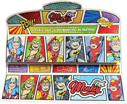 Monkey King Super Hero - Kingsize Papers And Tips - Slim (1 x Booklet)