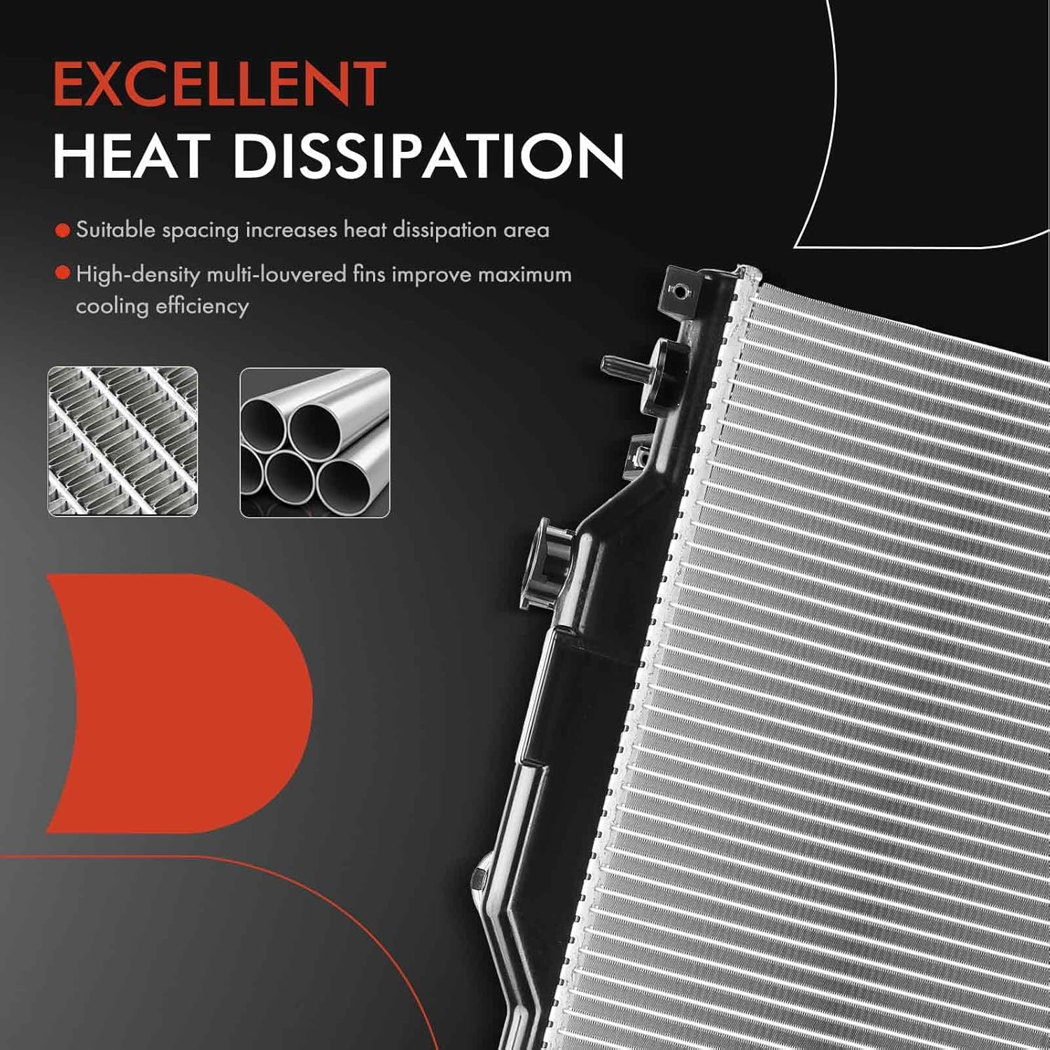 A-Premium Engine Coolant Radiator Assembly Compatible with Subaru Outback, Legacy, 2020 2021 2022 2023 2024, 2.5L, Replace# 45111AN00A, SU3010669