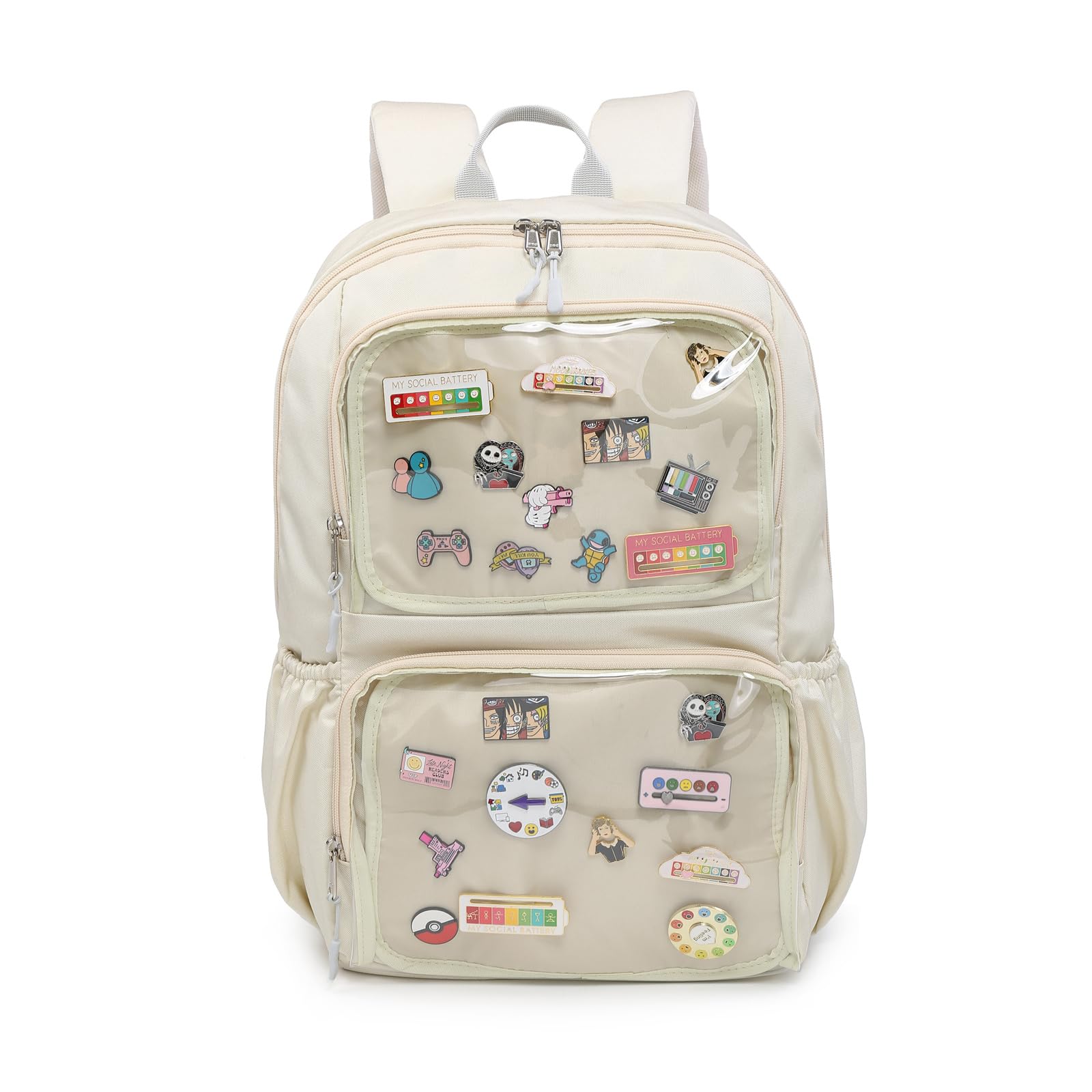 CHERRY SAUCE Ita Bag Backpack with insert Pin Kawaii Cute Display Backpack for School Anime Cosplay Girls Womens