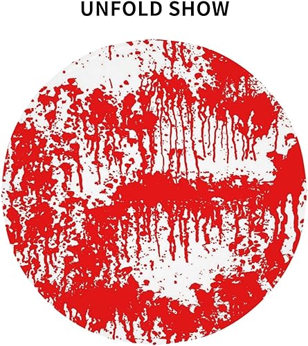 Miniatura 7 de Bloody Mantel redondo de 60 pulgadas, resistente a las arrugas, mantel de pícnic, lavable, para vacaciones, cocina, fiesta, decoración de otoño,