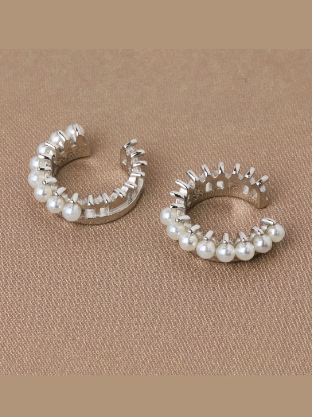 Namana Orecchini Ear Cuff Zig Zag Con Zirconia Cubica - Coppia Per Donne E Ragazze, Senza Foro, Color Oro