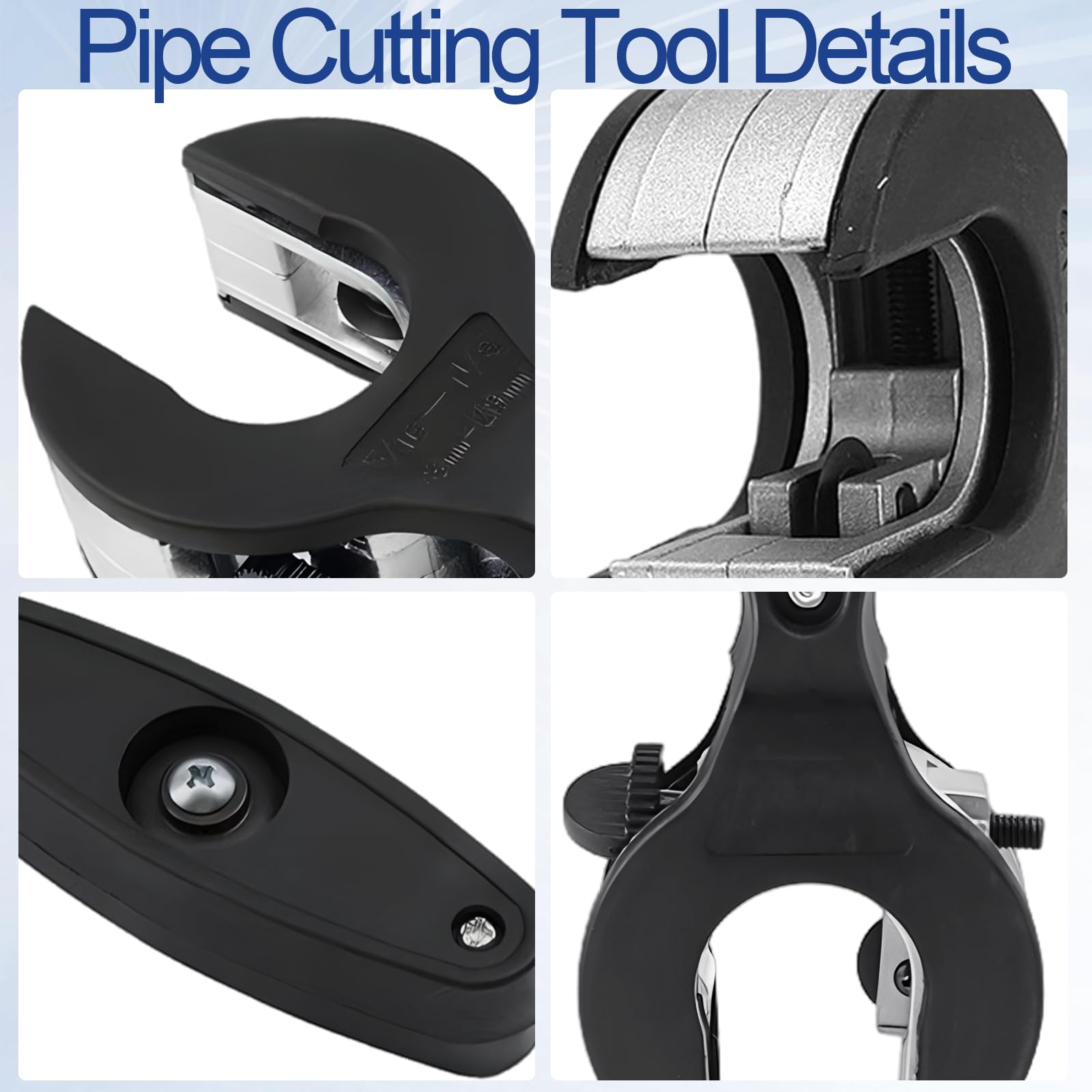 SI SEN Copper Pipe Cutter, Plastic Pipe Cutters, Ratcheting Tubing Cutter - Image 3