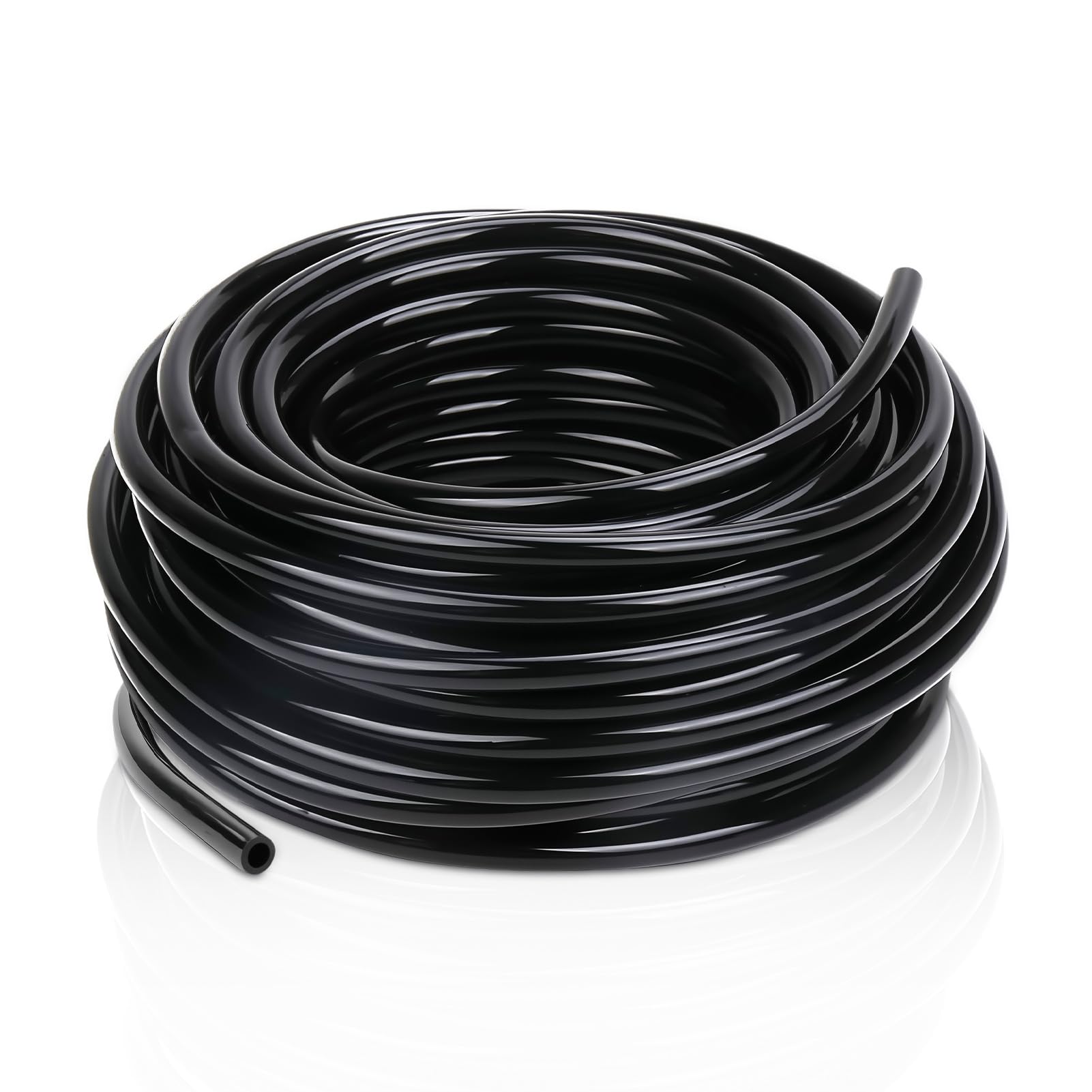 20M Garden Irrigation Drip Pipe, 3/5mm Micro Tube Hose Line Dripper System Flexible Garden Distribution Tubing Watering Hose Pipe for Drip Irrigation, DripEmitters