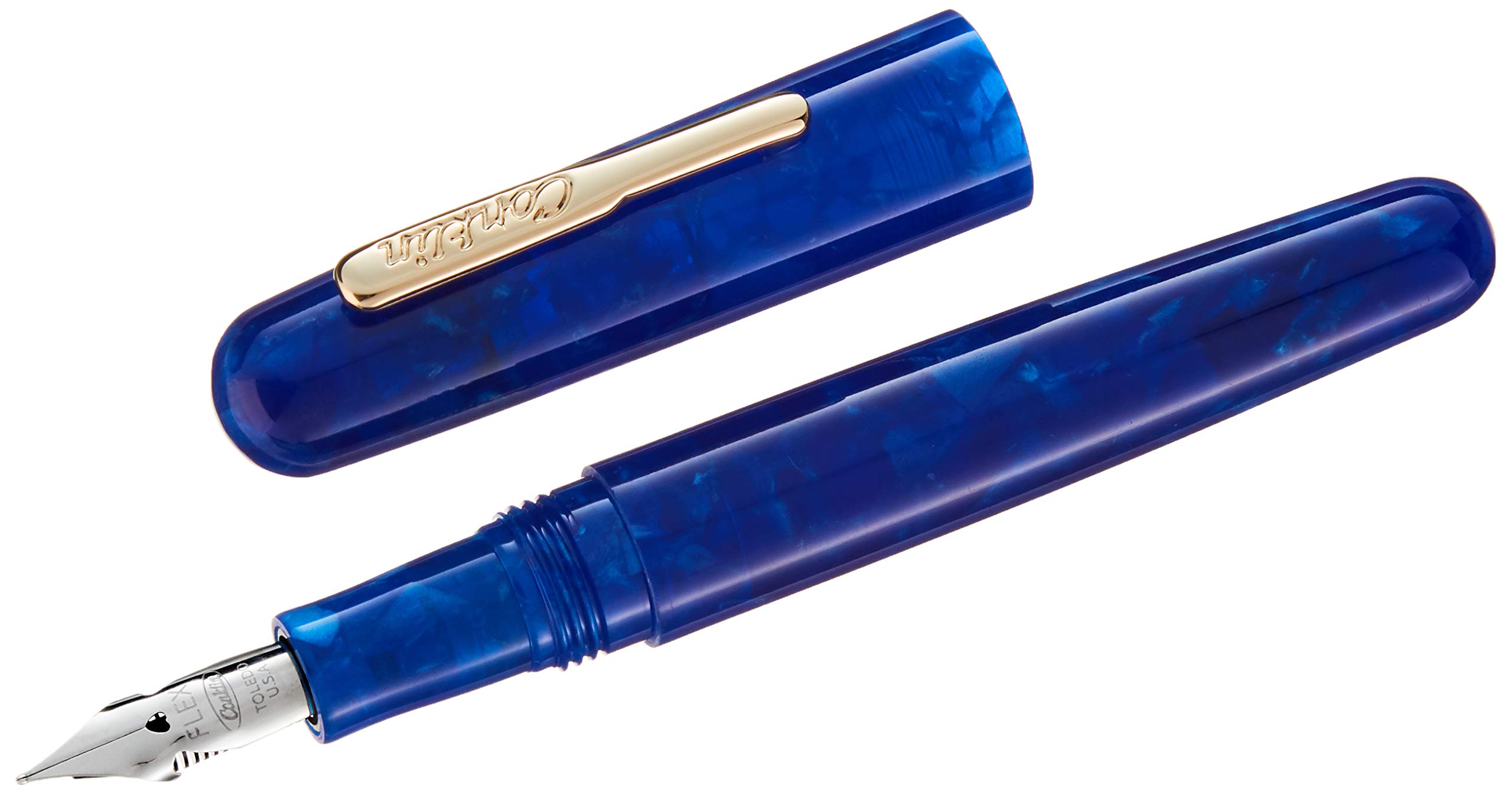 Amazon.co.jp: Conklin All American Fountain Pen Lapis Blue