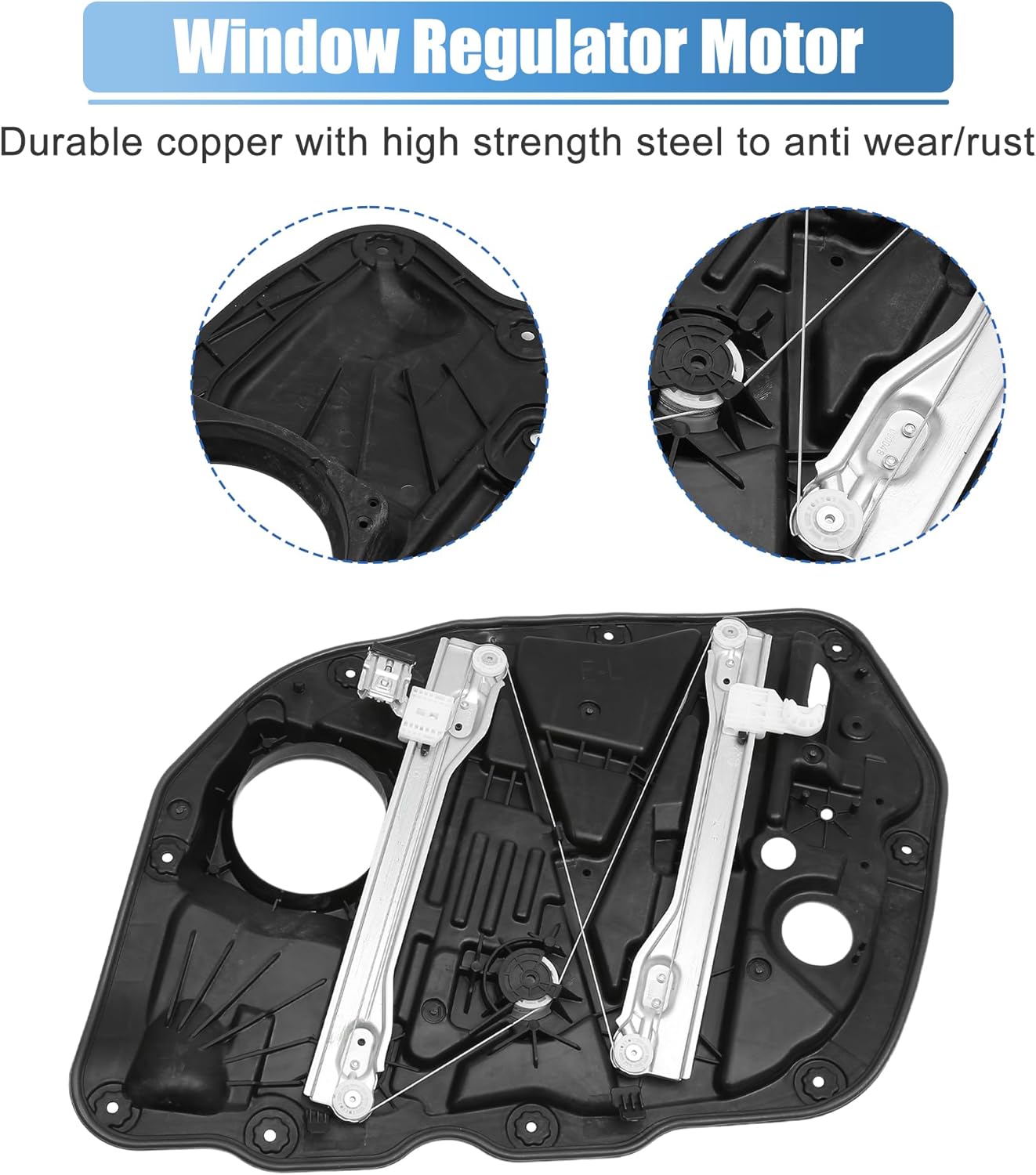 uxcell Front Left Car Power Window Regulator Fit for Kia Optima 2.0L 2.4L No.824712T510