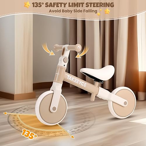 Miniatura 7 de Bicicleta de equilibrio para niños de 2 años, bicicleta de equilibrio para bebés con asiento ajustable y manubrio, bicicleta de entrenamiento sin