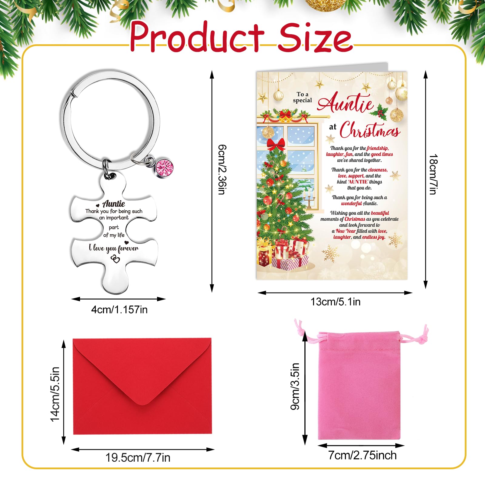 HOWAF Special Auntie Christmas Card - Image 2