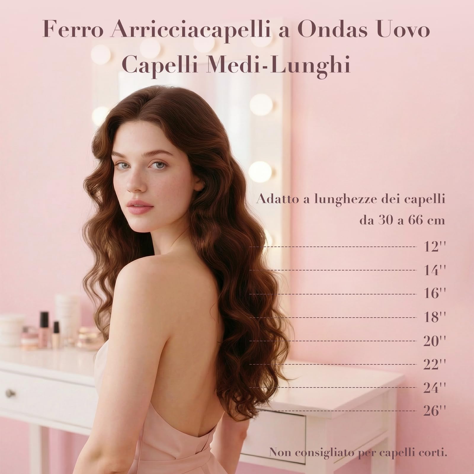 AISEELY Ferro Arricciacapelli 32MM, Piastra Onde per Capelli 3 Cilindri, Ceramica Piastra Arricciacapelli 4 Temperature Regolabil (160℃-220℃),Antiscottature, Perfetto per Principianti e Professionisti