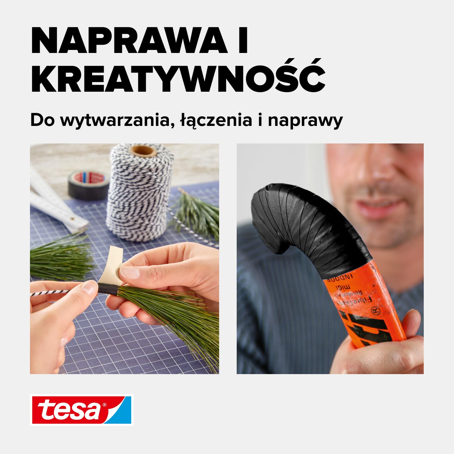 Tesa extra Power Perfect tkaninowa taśma klejąca do majsterkowania – samoprzylepna taśma wzmacniana tkaniną – szeroka gama zastosowań – 2,75 m x 38 mm, czarna
