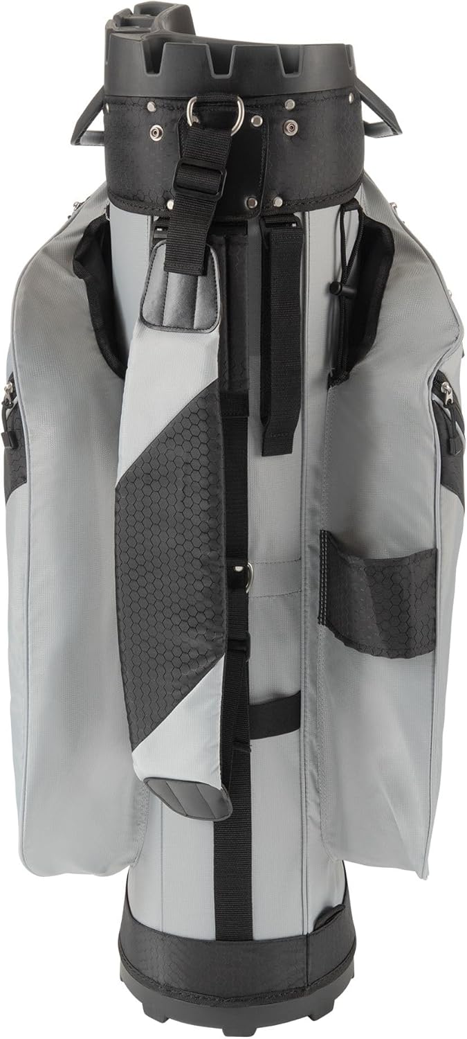 Founders Club 4th Generation Club Lock Organizer Golf Cart Bag for Men with 14 Way Anti Rattle Divider Top- Free Snap On Rain Hood-Full Length Dividers