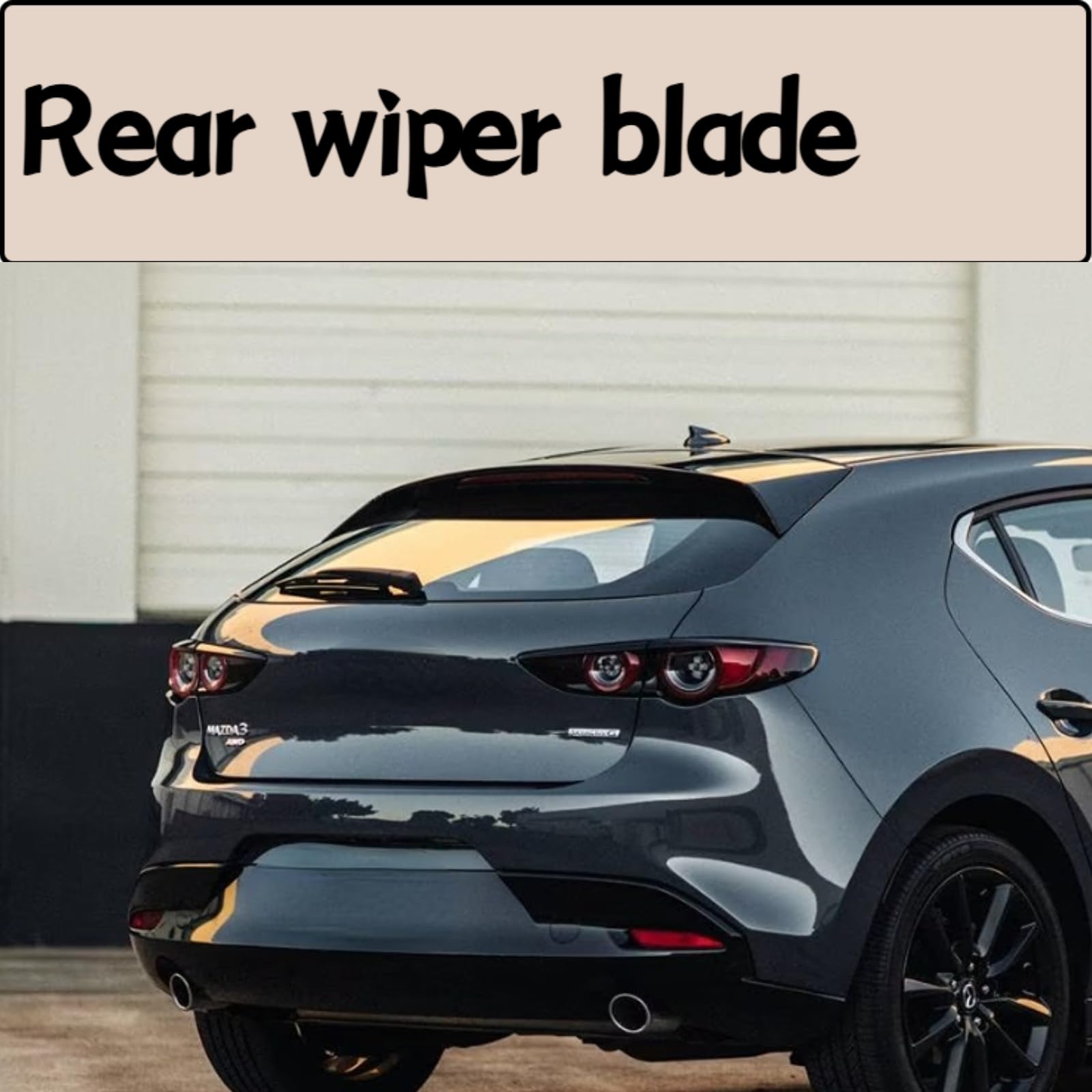 Balai D'essuie-glace Arrière Visee Pour Mazda 6 II GH (02.2008-2012) 350 Mm