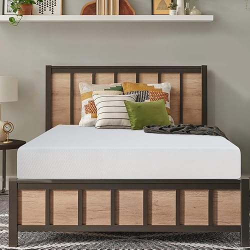 Miniatura 7 de Colchón de espuma viscoelástica de gel de tamaño individual de 5 pulgadas, colchón de firmeza media para alivio de presión y sueño más fresco,