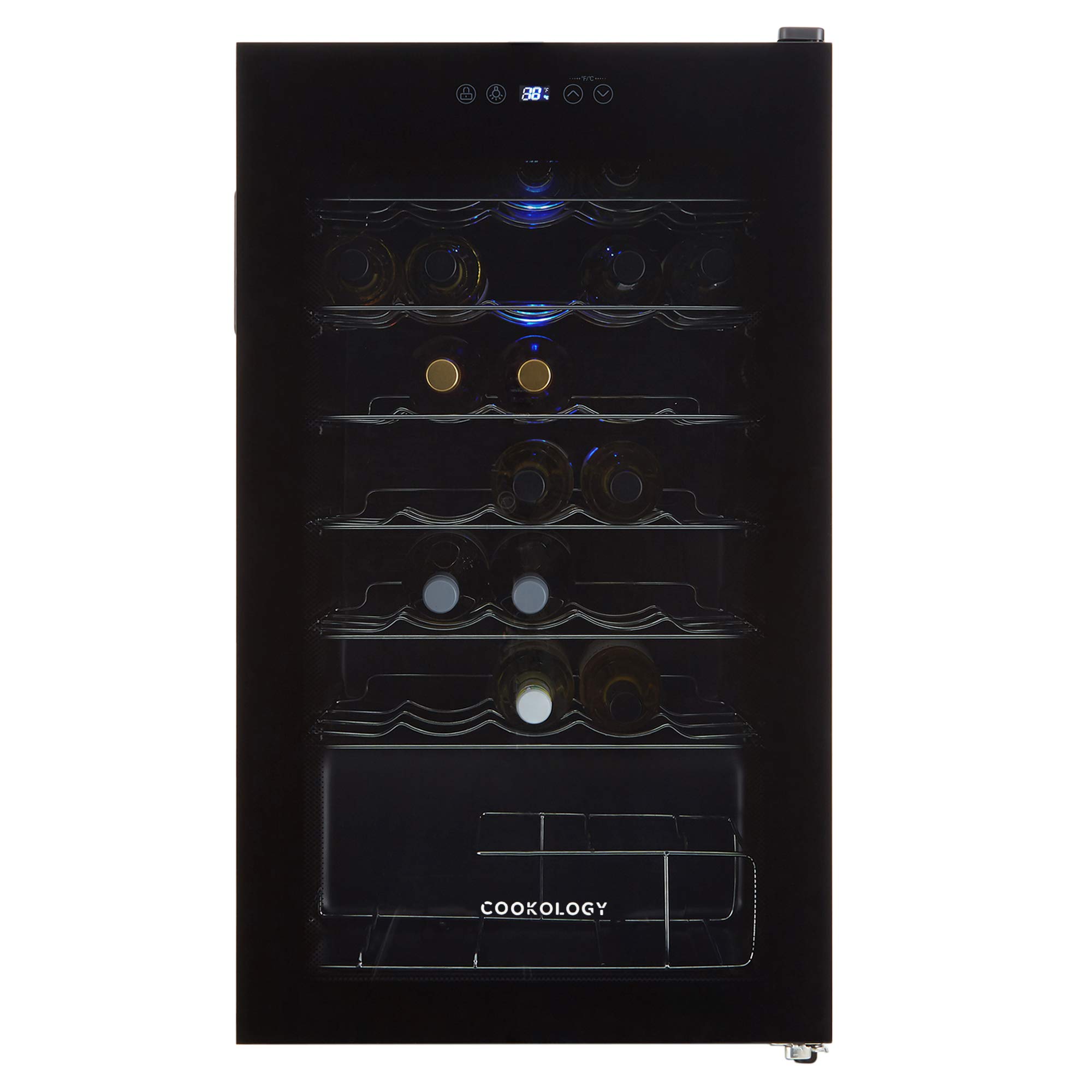 Cookology CWC34BK 34 Bottle wine cooler, under counter design, perfect
