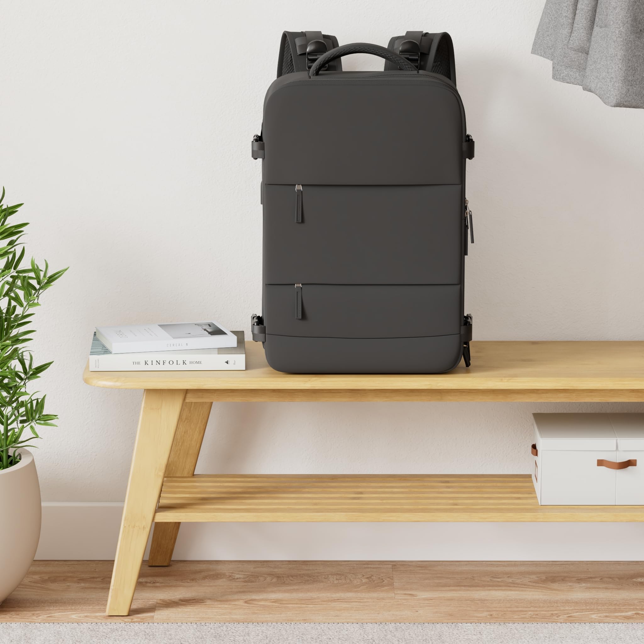 BJLFS Borse da Cabina per Ryanair 40x20x25 Bagaglio a Mano Zaino Borsa Zaino da Viaggio, Zaino da trekking,Zaino Easyjet 45x36x20,Zaino Casual per laptop da 14 pollici per scuola