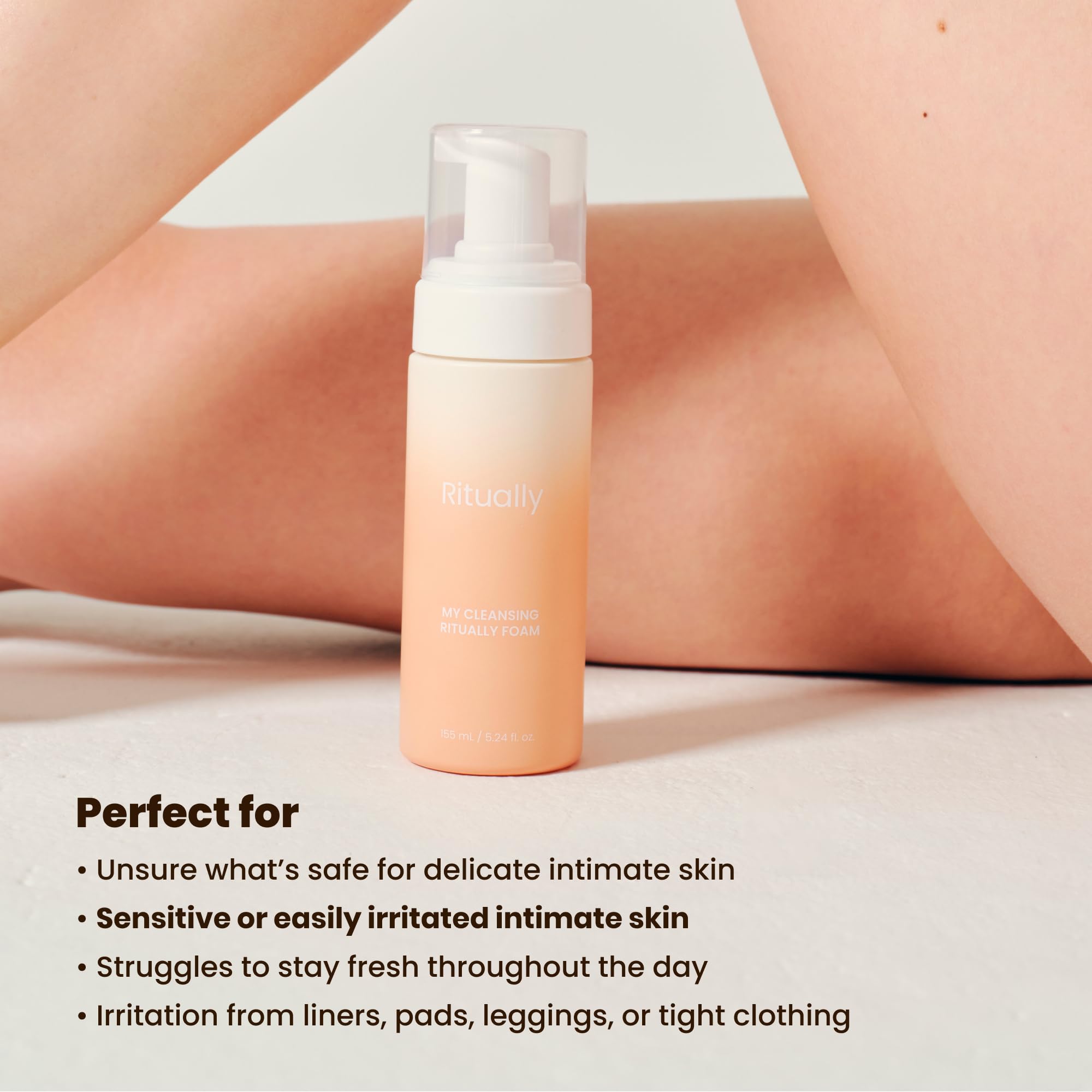 pH-Balanced Feminine Foam Wash – Sensitive Skin Intimate Wash, Hydrating K-Beauty Vulva Cleanser with Hibiscus & Cica, Fragrance-Free Daily Cleanser, 5.24 oz