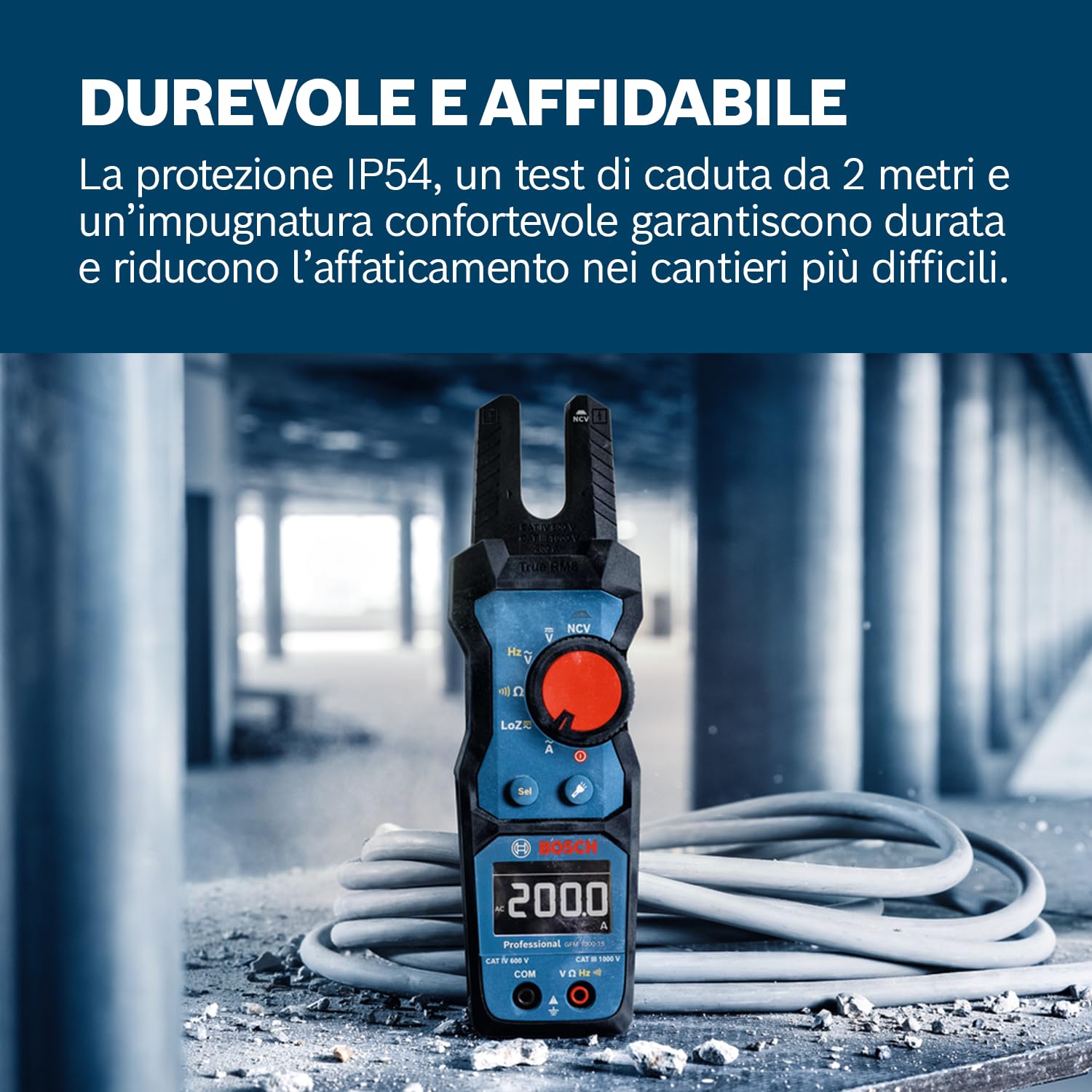 Bosch PRO Pinza Amperometrica a Forcella GFM 1000-15