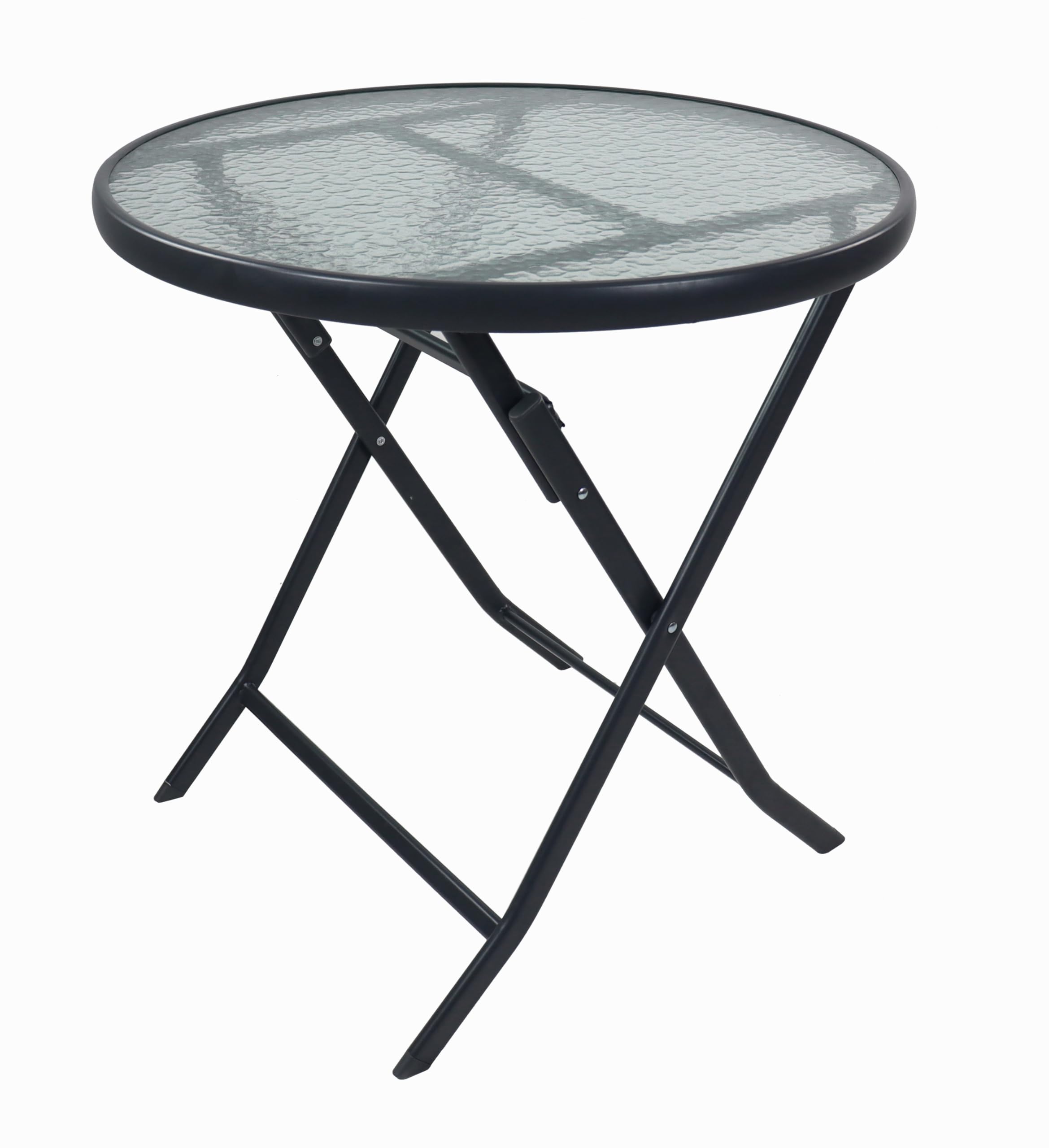 VCM 3-TLG Gartenmöbel Set | Sitzgruppe Essgruppe | 1xTisch, 2X Stühle | Tisch Maße ca. H. 70 x ⌀ 70 cm | Garten Set - Sonlas Anthrazit