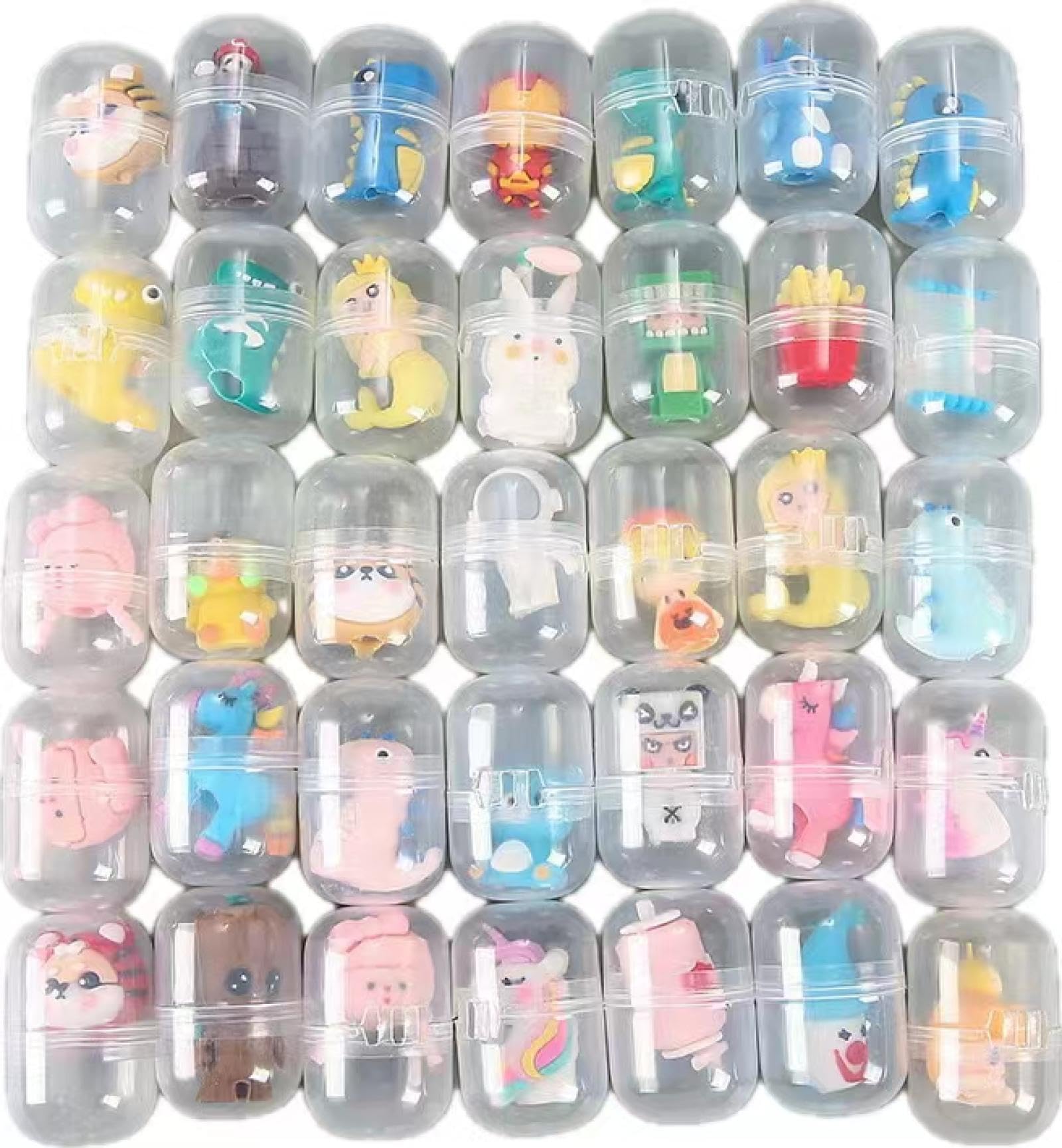 Amazon.co.jp: 47㎜カプセル おもちゃ付き 色アソート 透明 ガシャポン 