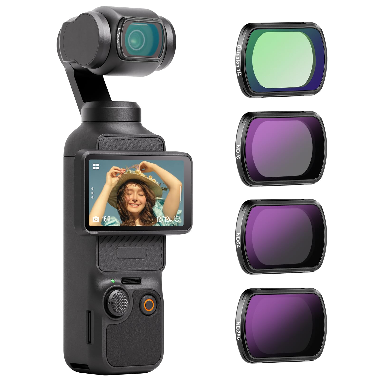 Buy NEEWER Magnetic ND & Black Diffusion 1/4 Filter Kit Compatible