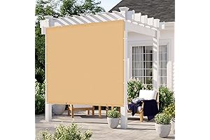 12 ft wide roller sun shades outdoor patio with 95% UV protection