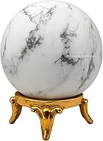 Vista 36 de Amazing Gemstone Bola de cristal de cuarzo transparente con soporte, bolas de meditación de esfera de cristal de 1.5 pulgadas para brujería y bolas