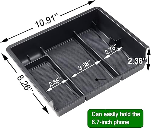 Miniatura 7 de JKCOVER Organizador de consola central compatible con Chevy SilveradoGMC Sierra 2014 2015 2016 2017 2018 150025003500HD Accesorios Bandeja de