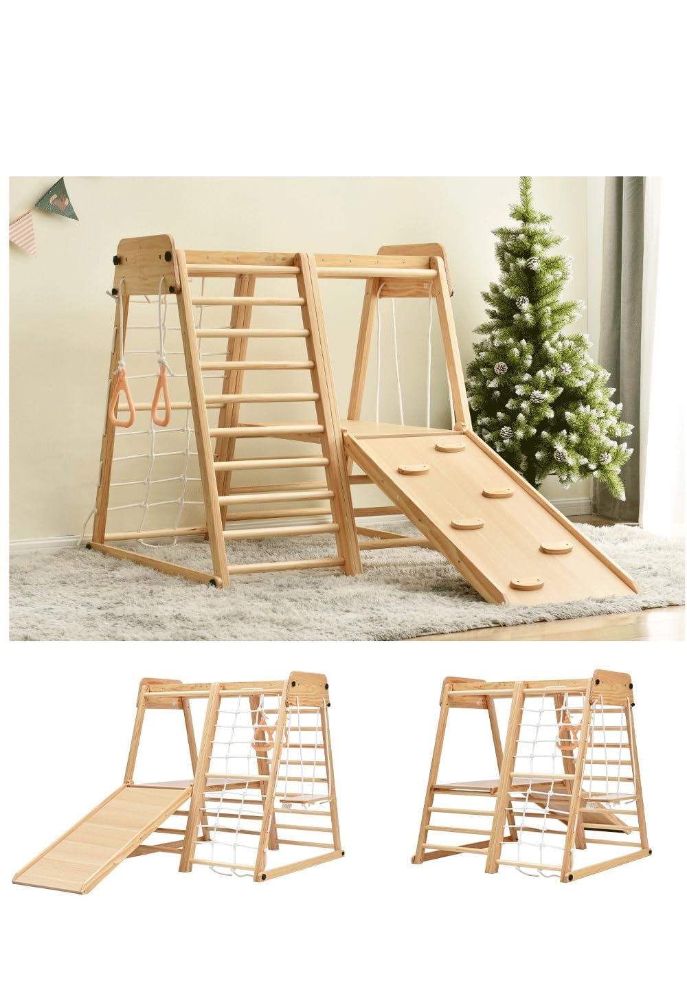 Amazon.co.jp: OSLEEP ジャングルジム 大型遊具 折り畳み収納 滑り台