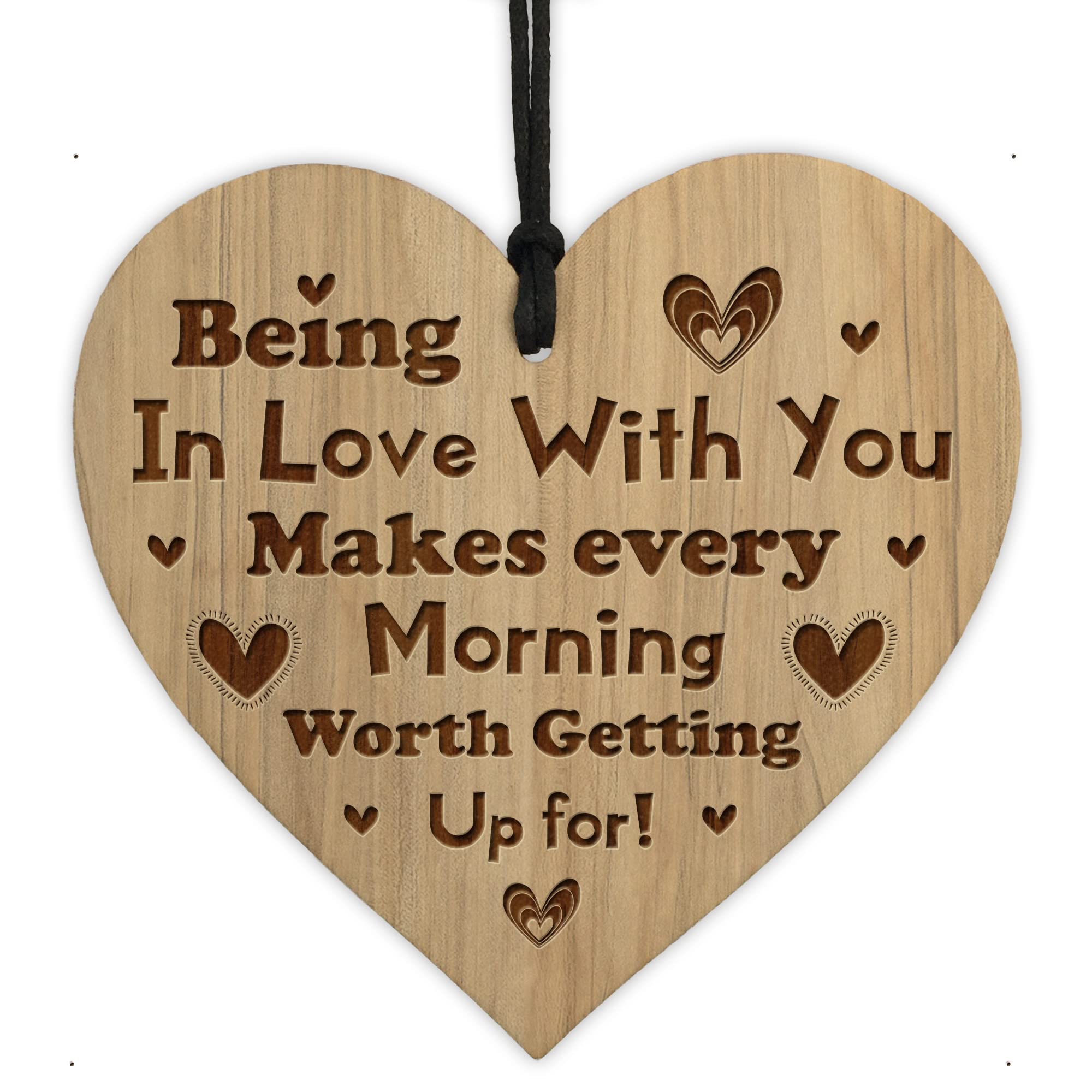 Red Ocean Cute Anniversary Him Her Engraved Heart Boyfriend Wife Girlfriend Boyfriend Gifts