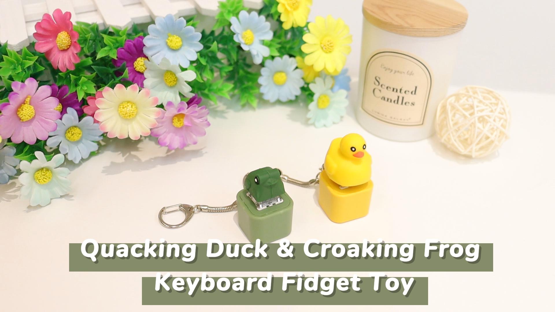 Duck Quacking Fidget Toy Keychain Anxiety Relief Sensory Led 3-Pack Duck Quacking Fidget Toys - Keychain Anxiety Relief Sensory Toys With Lights Quacking Duck Keyboard